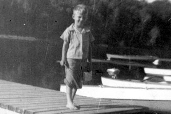Family fishing trip to Minnesota with our first car. Fisherman at age 5. Vacation trips were motivated by the fisherman family culture, childhood memories of 50s family fishing customs are born on a Minnesota lake, memories of forests creeks and ponds thread adult life and paint images of a unique sense of place