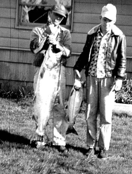 50s family fishing customs moved to Washington State in 1955 50s childhood backroad memories include catching salmon at the end of a dusty dirt road on the Skagit River finding solitude and beauty watching Mt Ramier emerge from the clouds, Washington Rivers are added to memories of forests creeks and ponds
